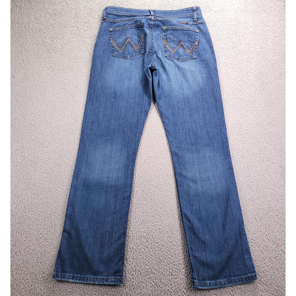 WRANGLER Jeans Womens Size 9/10 Q Baby Mid Rise Boot Cut Medium Wash Denim 31x31